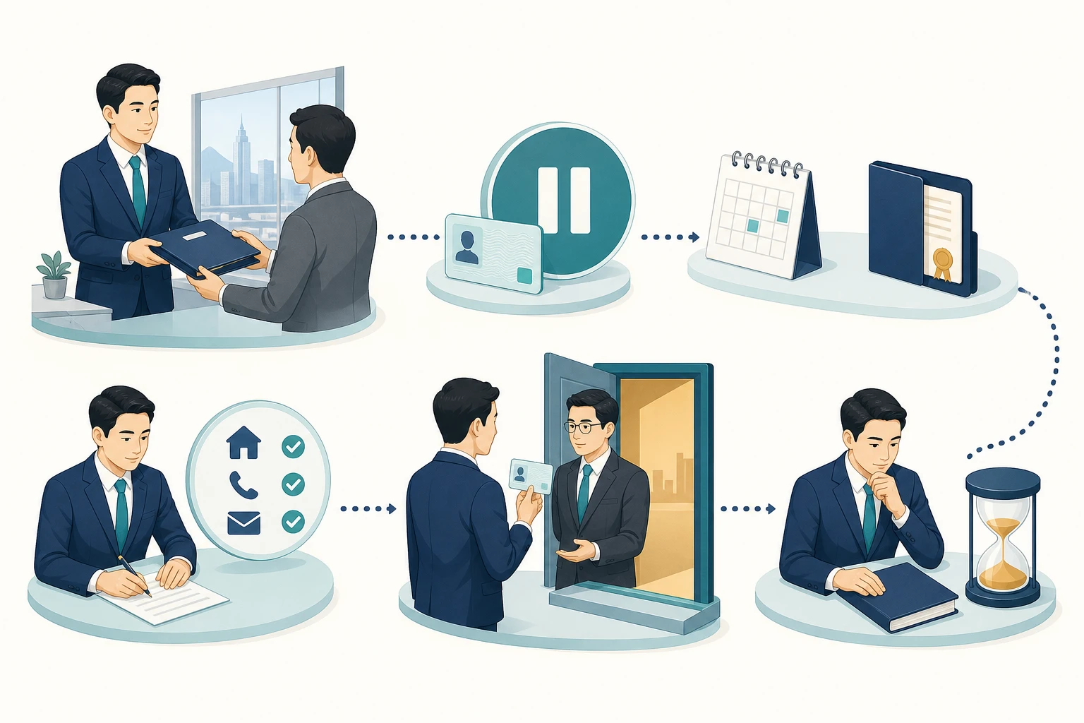 保險代理終止委任後，由個案交接、牌照暫時吊銷、持續計算 CPD、更新聯絡資料、主事人核實續期到長期離業可能重考的時間線